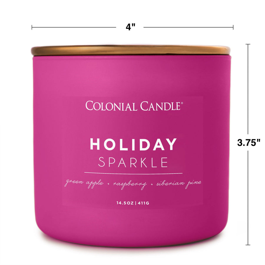Holiday Sparkle Scented Jar Candle, Soy Blend Wax, 14.5oz