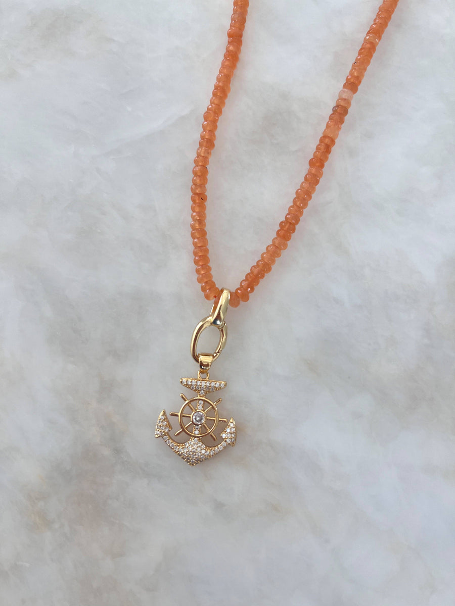 It's Especially Lucky- Orange, Beaded Necklace