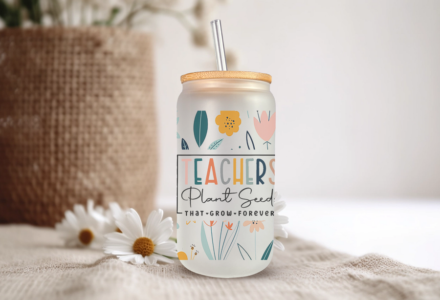 Teacher Appreciation Gift Can Glass