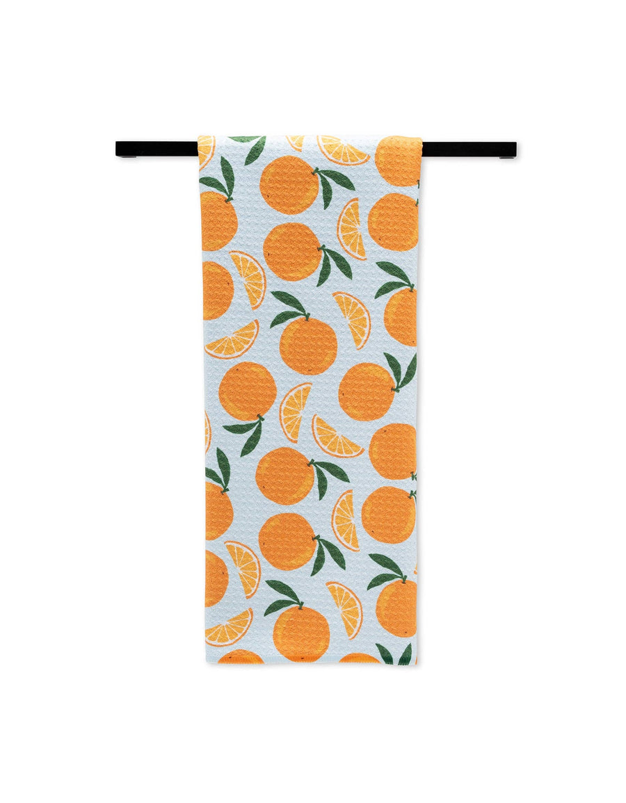 Geometry - Sweet Orange Tea Towel