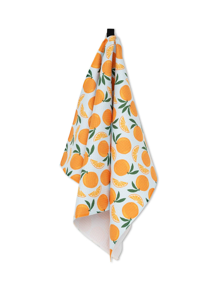 Geometry - Sweet Orange Tea Towel