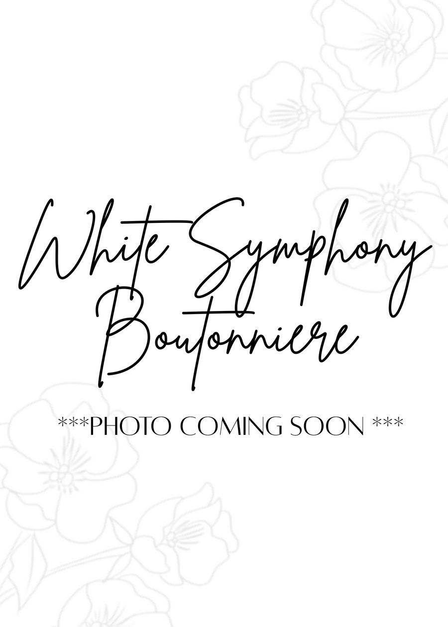 White Symphony Boutonniere