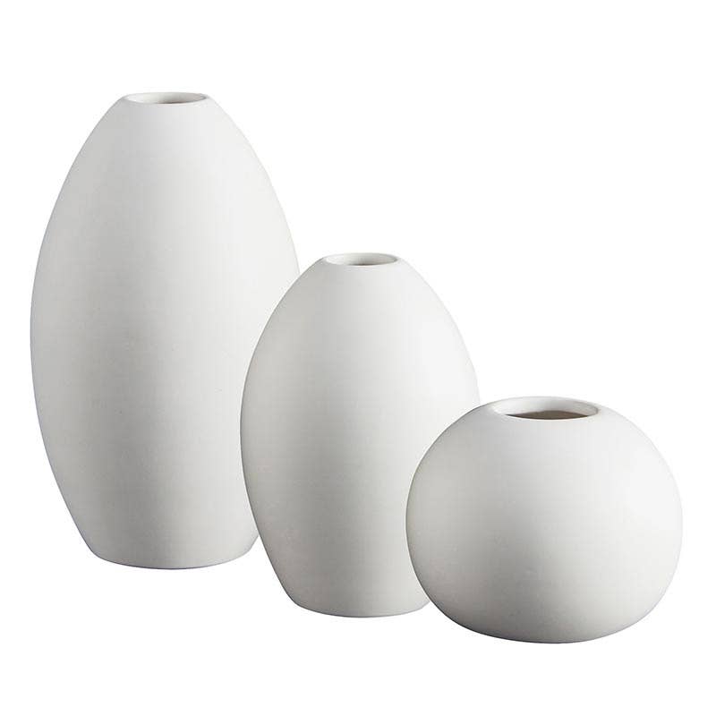 47th & Main (Creative Brands) - Bisque White Matte Vase