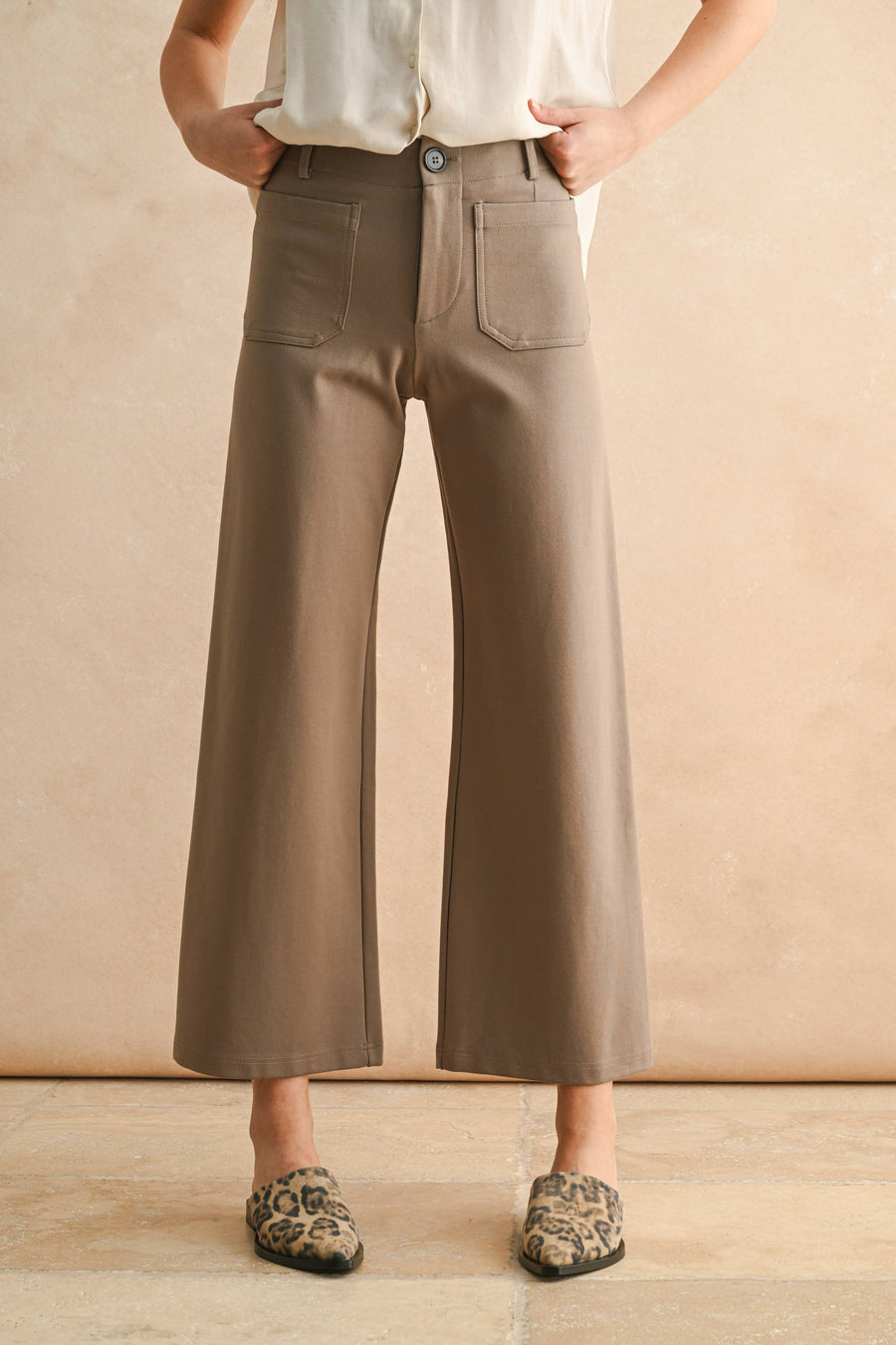 2 Pockets Pointe Pants - Mocha