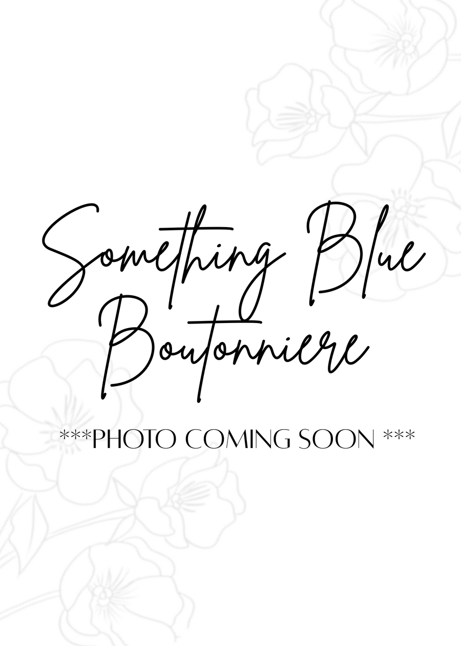 Something Blue Boutonniere