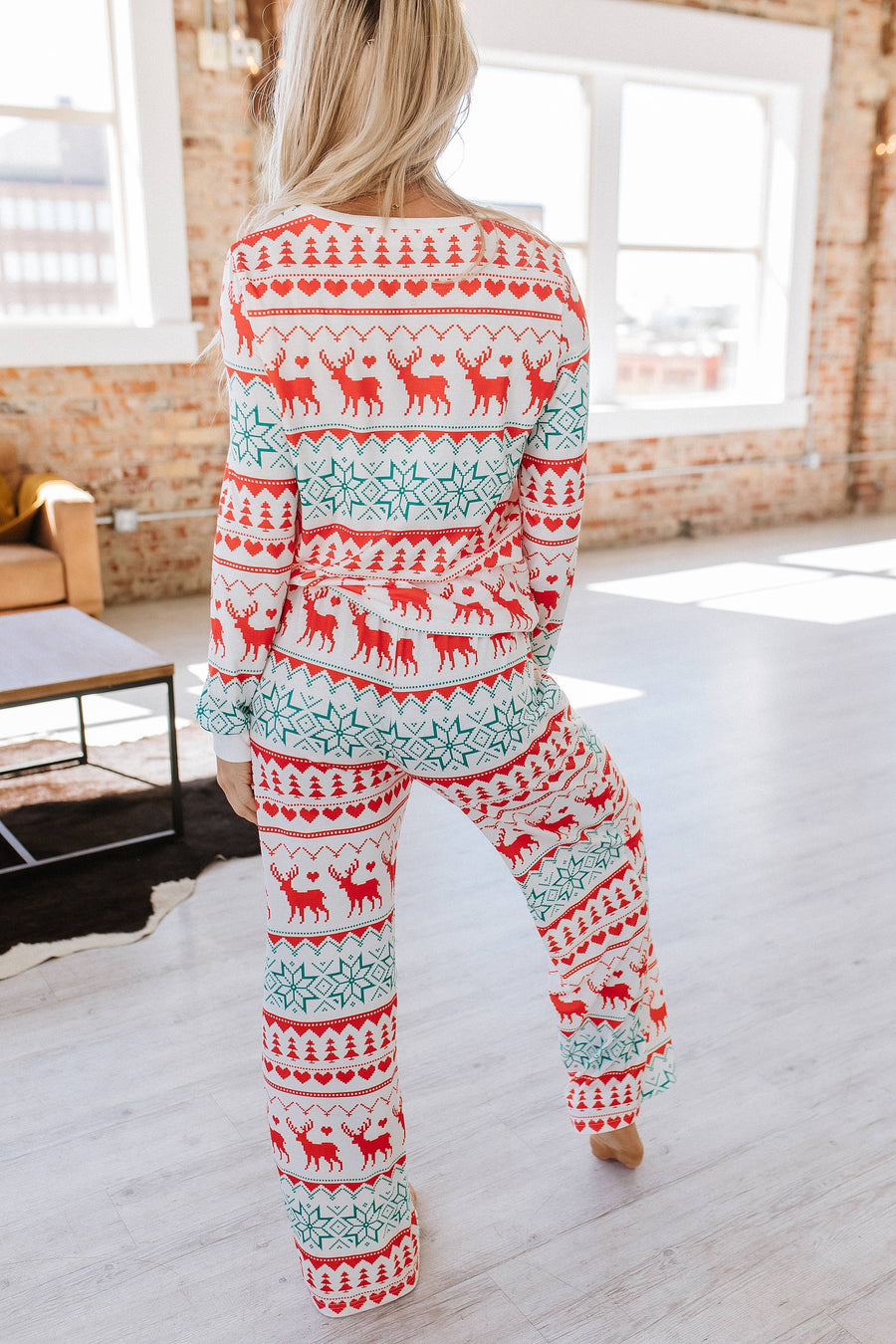 White Nordic Christmas Pajama Set