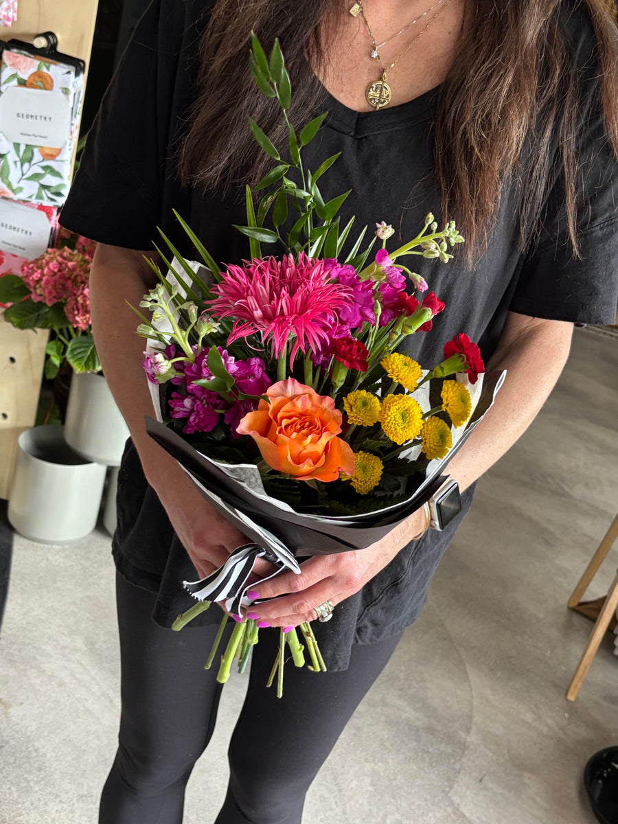 Sunset Blooms Hand-Tied Bouquet