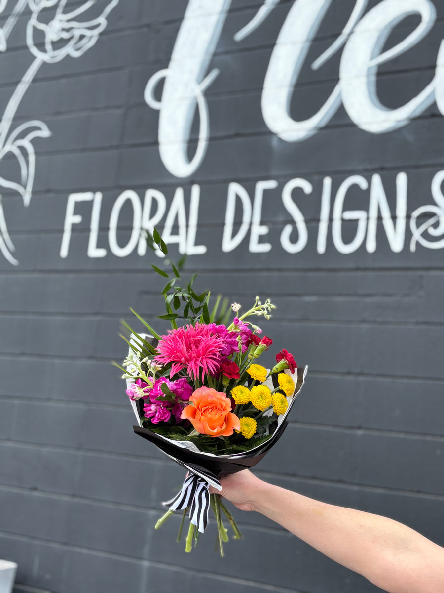 Sunset Blooms Hand-Tied Bouquet