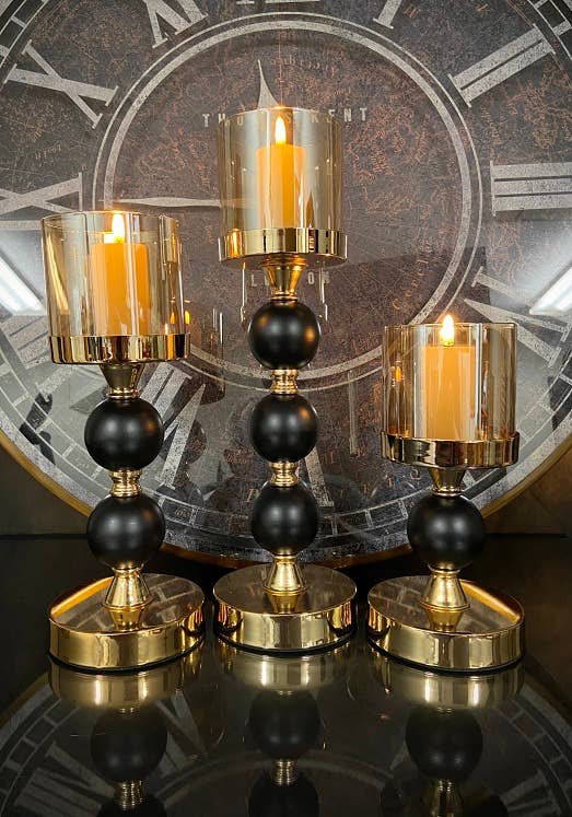 The Light Garden Collection - SET OF 3 NORA CANDLESTICKS