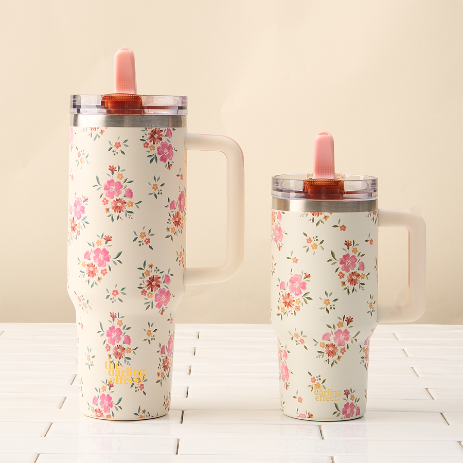 The Darling Effect - 40 oz Lifestyle Flip Straw Tumbler-Endless Daydream Cream
