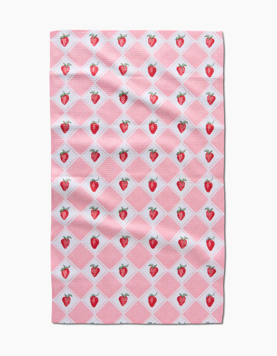 Geometry - Vera Strawberries Tea Towel