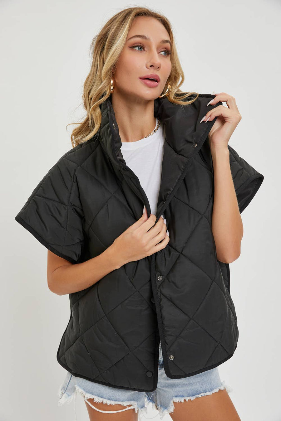 Qulited padded vest