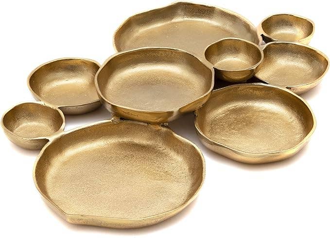 Decorative Bowls, Bright Gold Brass