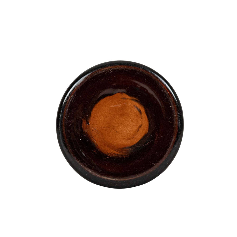 Foreside Home & Garden - Faye Wrapped Neck Bud Vase Amber Glass & Metal, Fall Decor