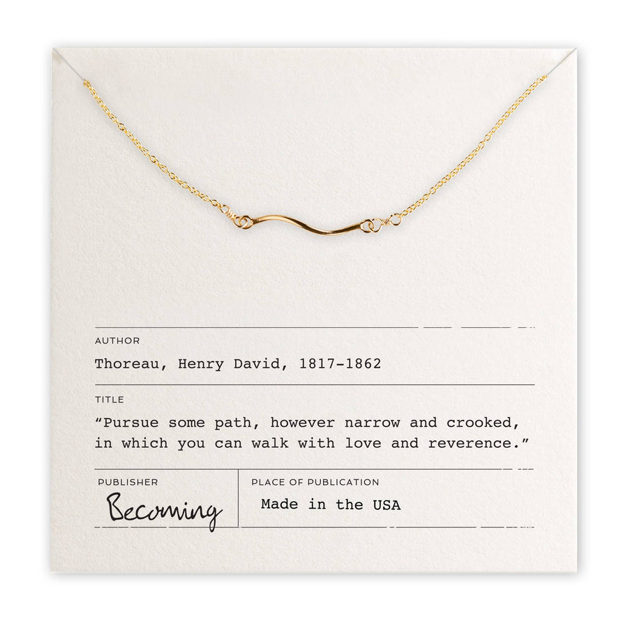 Becoming Jewelry - Path Necklace: Gold Fill