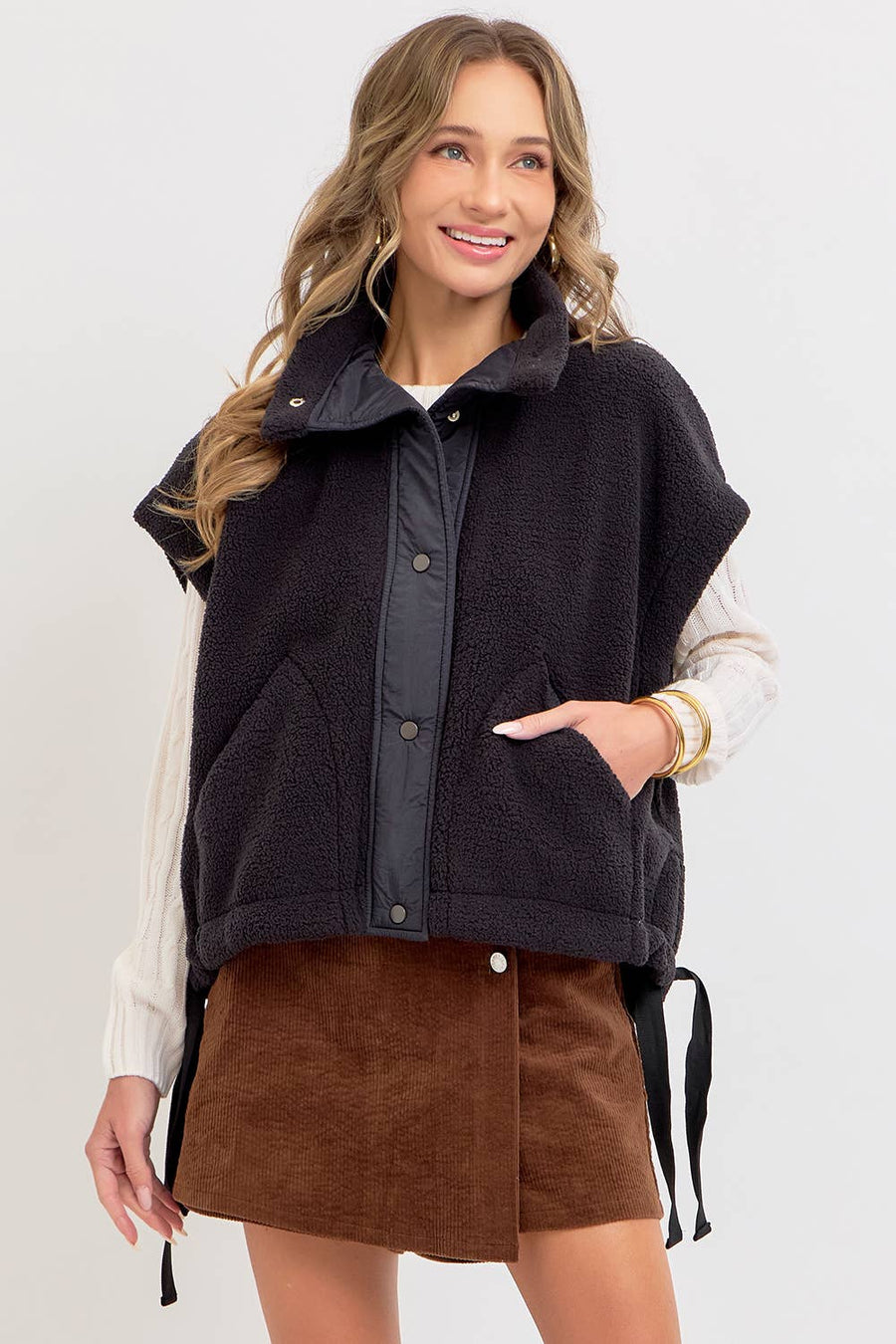 Oversized Fleece Vest