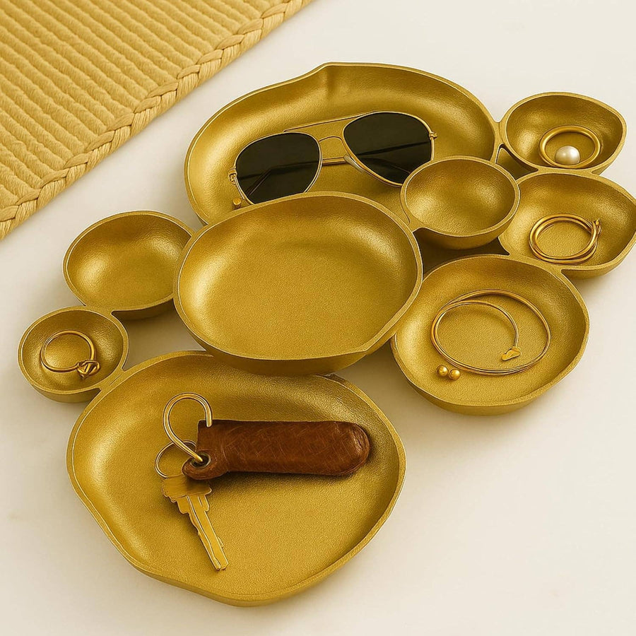 Decorative Bowls, Bright Gold Brass