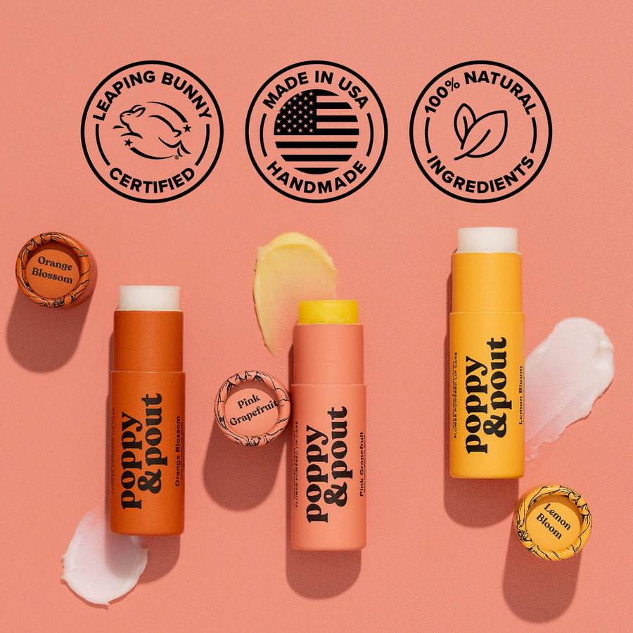 Poppy & Pout - Pink Grapefruit Lip Balm