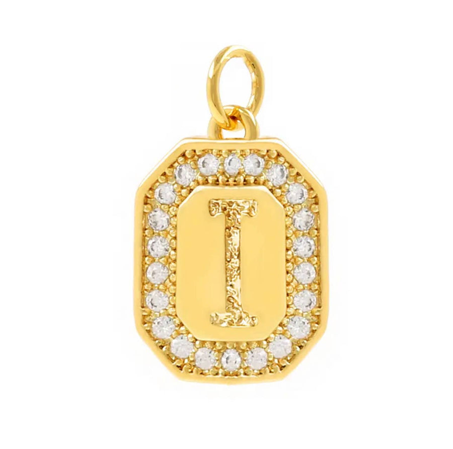 I Initial Charms For Charm Necklaces-Savvy Bling