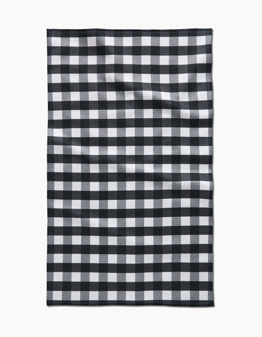 Geometry - Midnight Flannel Tea Towel