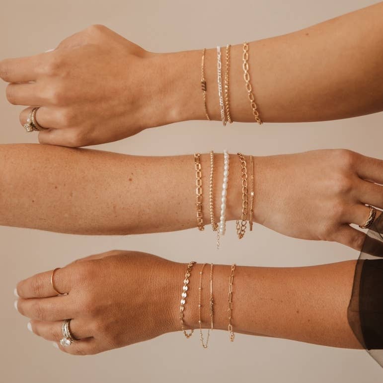 True By Kristy Jewelry - Sea Isle Freshwater Pearl Gold Filled Beaded Bracelet