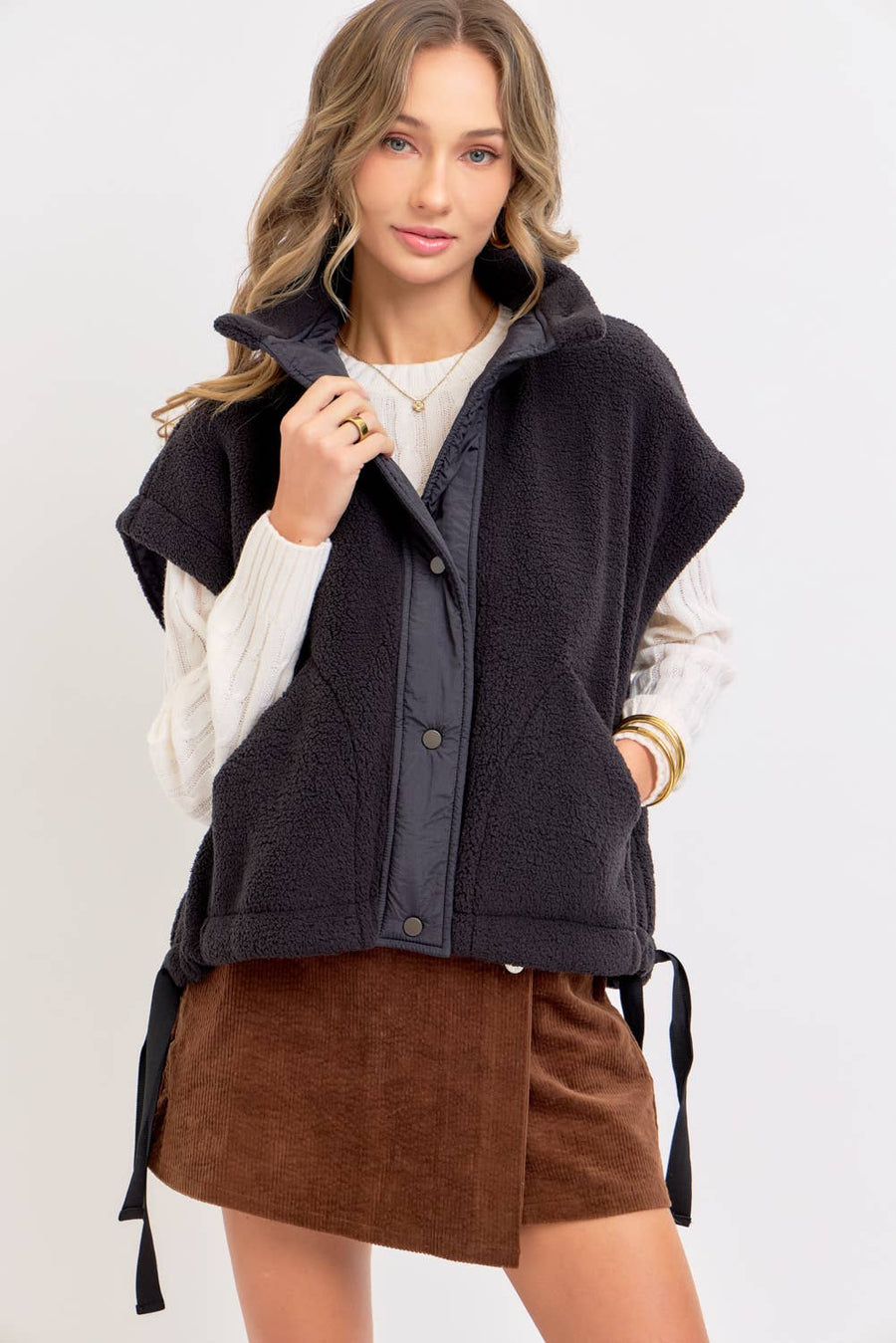 Oversized Fleece Vest