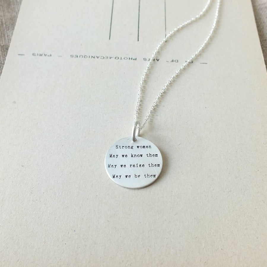 Becoming Jewelry - Strong Women Necklace: Gold Fill