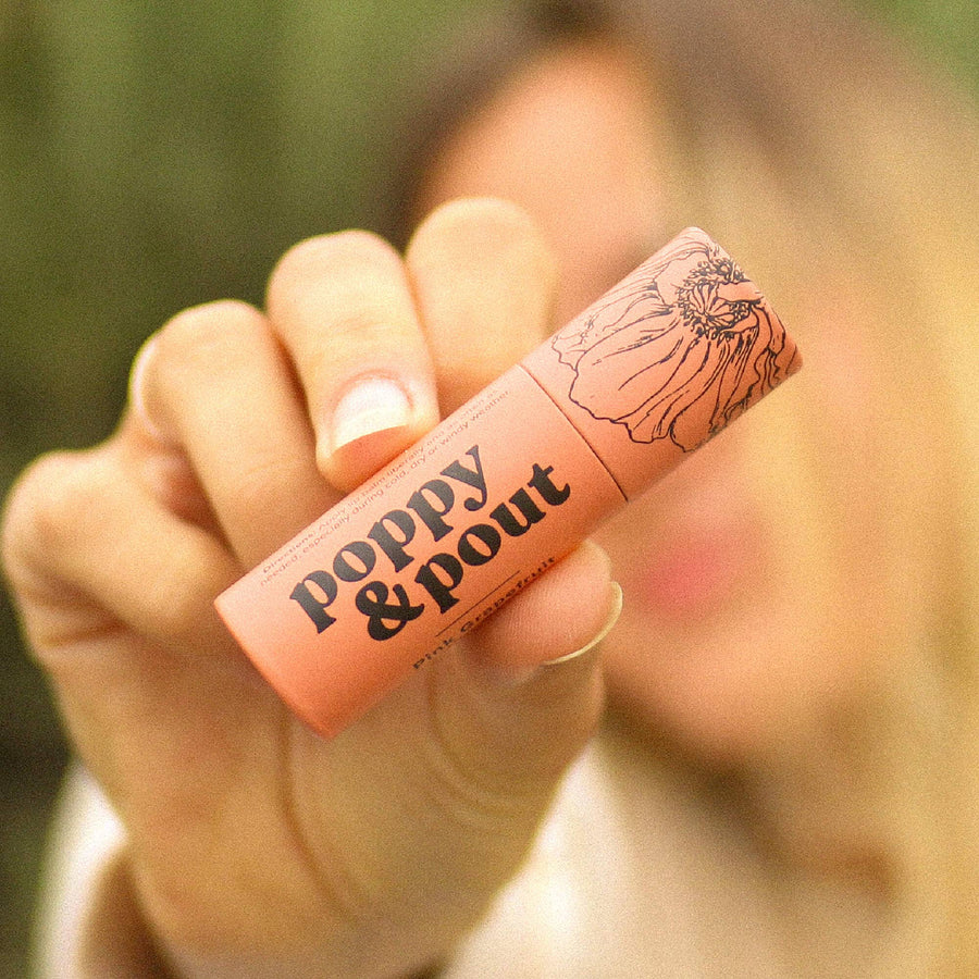 Poppy & Pout - Pink Grapefruit Lip Balm