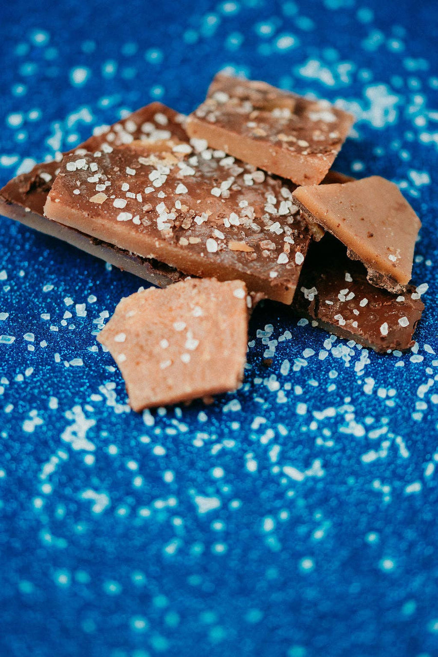 Dark Chocolate Sea Salt Toffee: 3oz