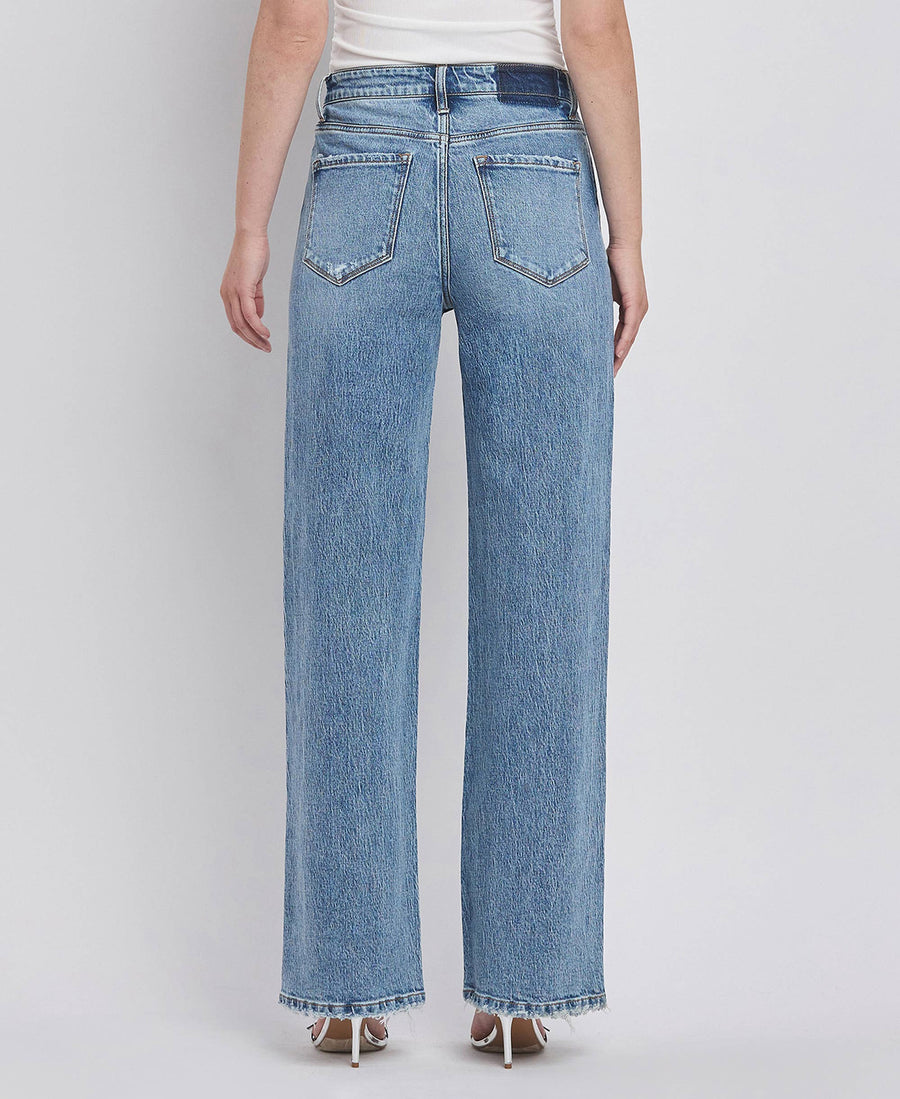90'S SUPER HIGH RISE WIDE JEANS
