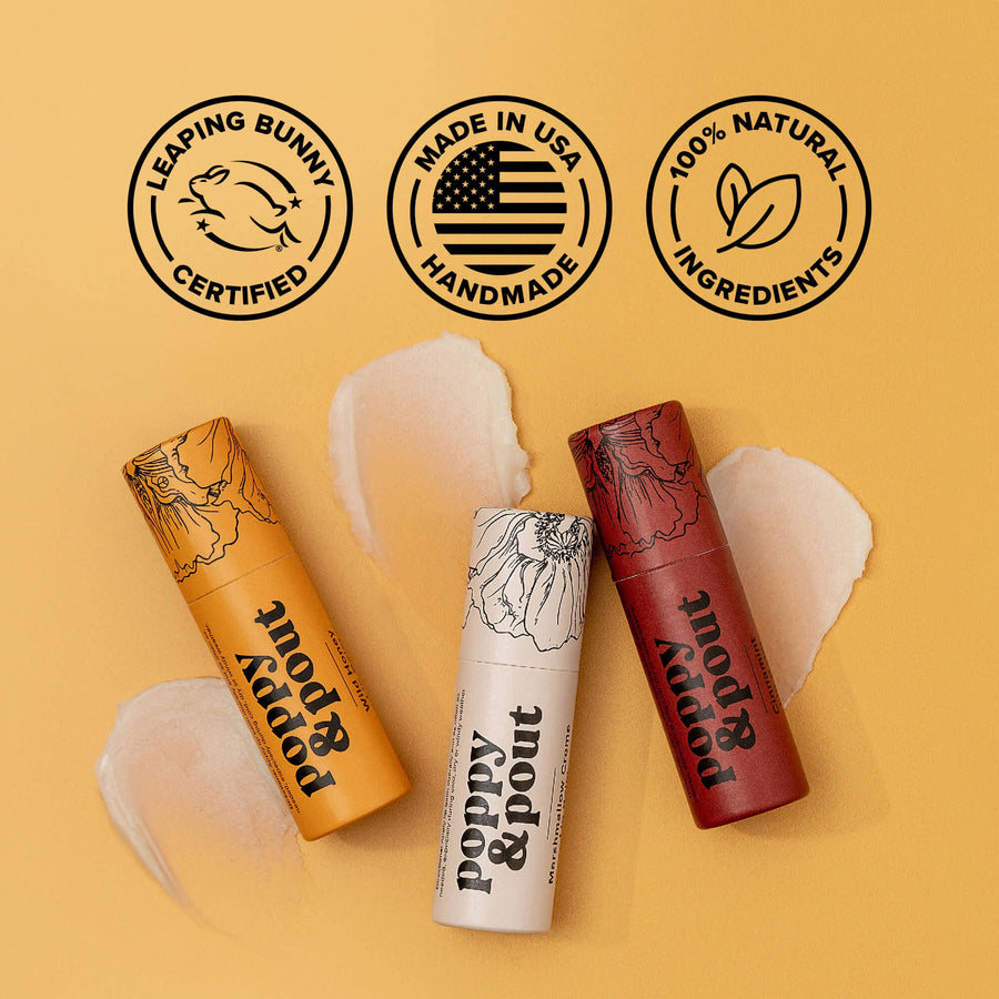 Poppy & Pout - Wild Honey Lip Balm