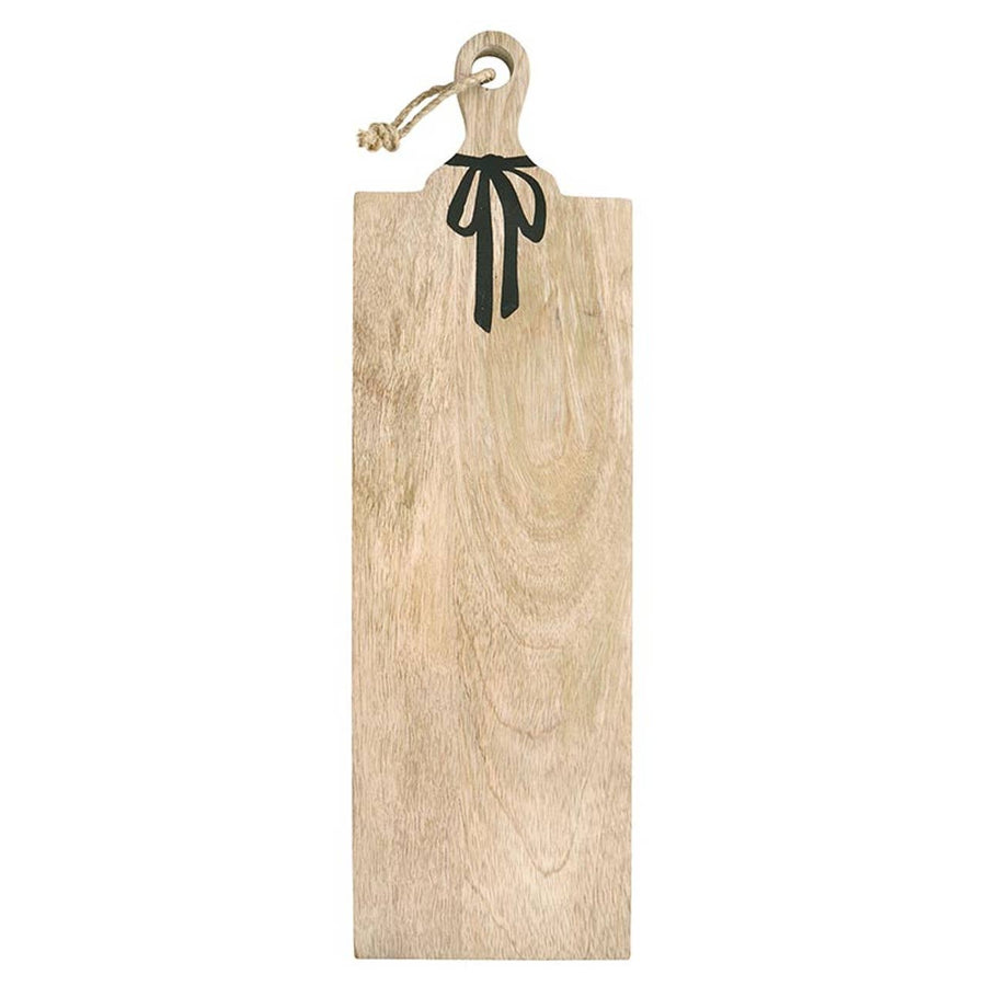 Santa Barbara Design Studio by Creative Brands - Long Mango Wood Board - Black Bow: Material