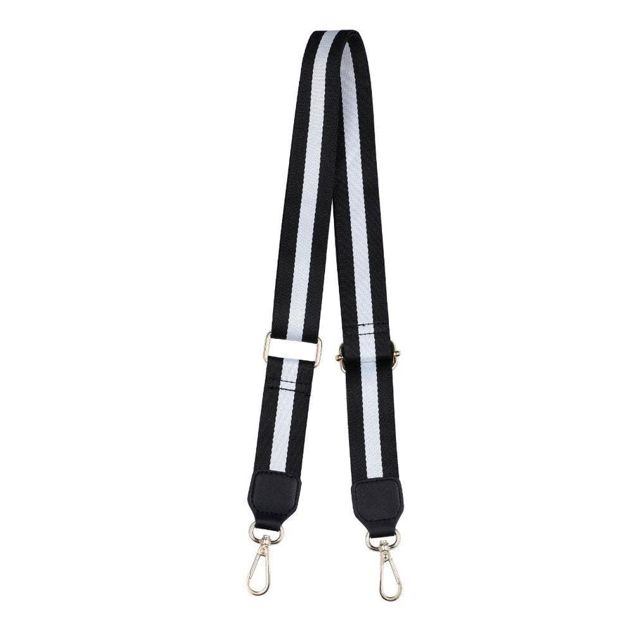 Sol and Selene - Adjustable Shoulder Crossbody Guitar Strap: Black White Black