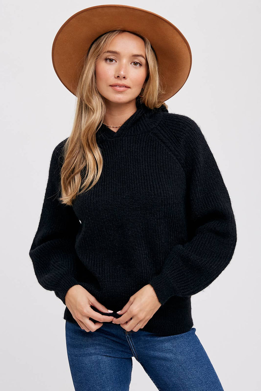 Bluivy - SWEATER HOODIE: BLACK