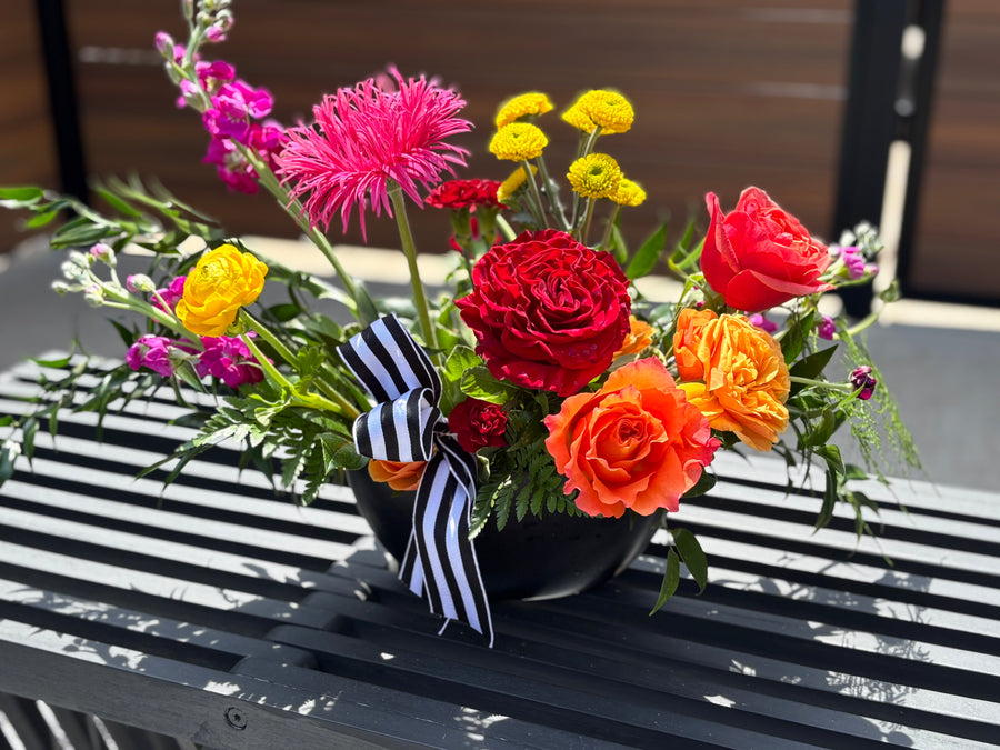 Sunset Blooms  Vased Design