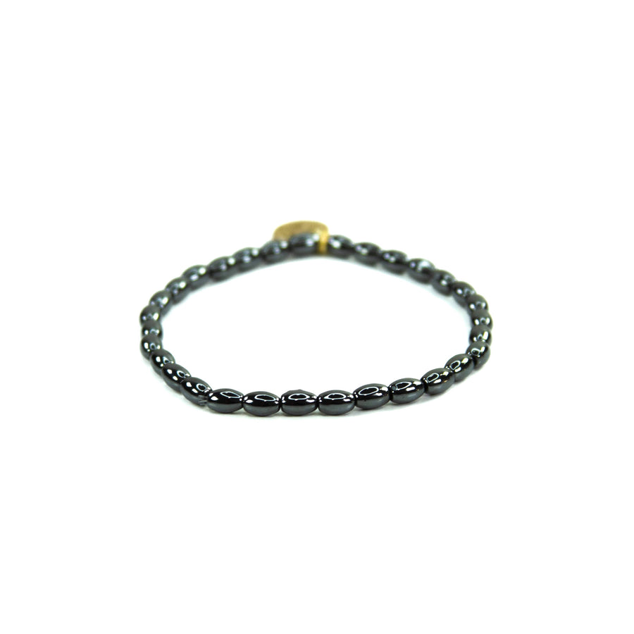 Savvy Bling - Black & Gold Filled Bracelets: Metallic Black & Gold Textured