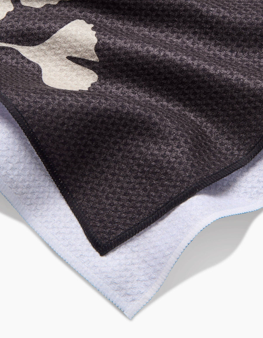 Geometry - Midnight Ginkgo Tea Towel