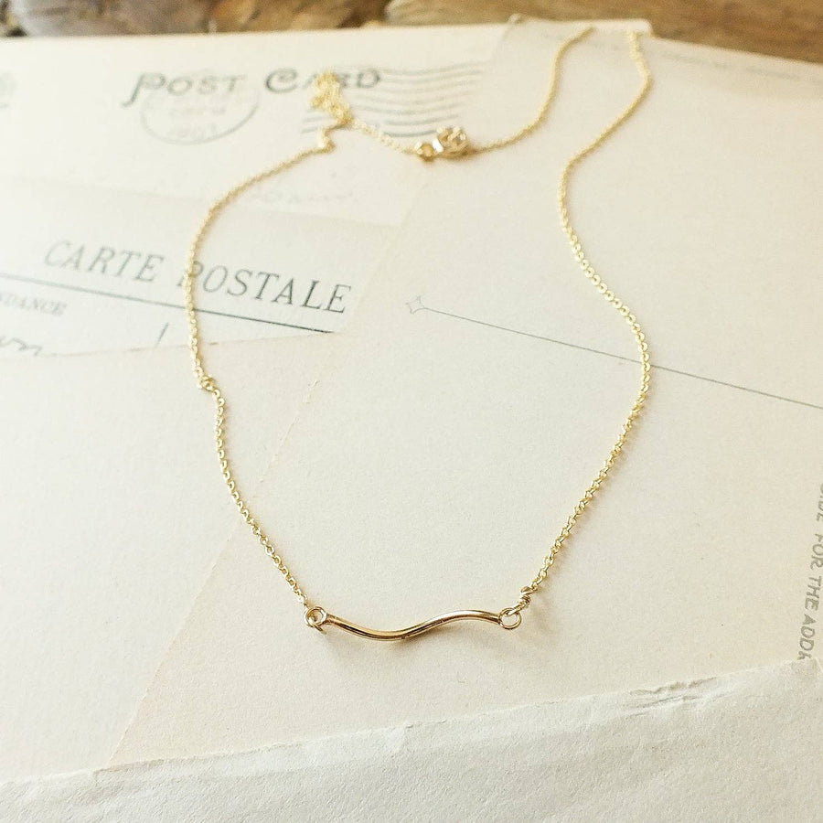 Becoming Jewelry - Path Necklace: Gold Fill