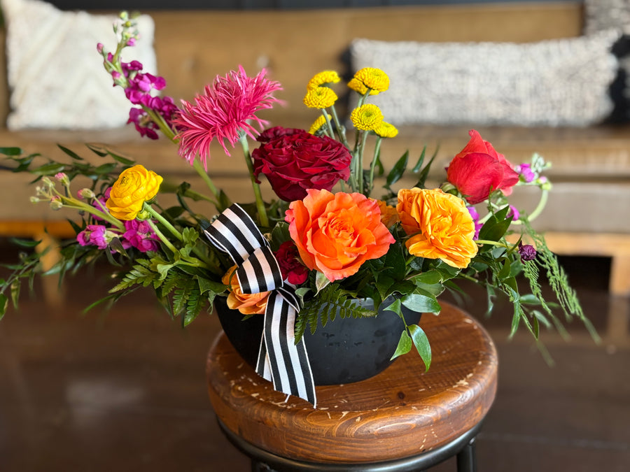 Sunset Blooms  Vased Design