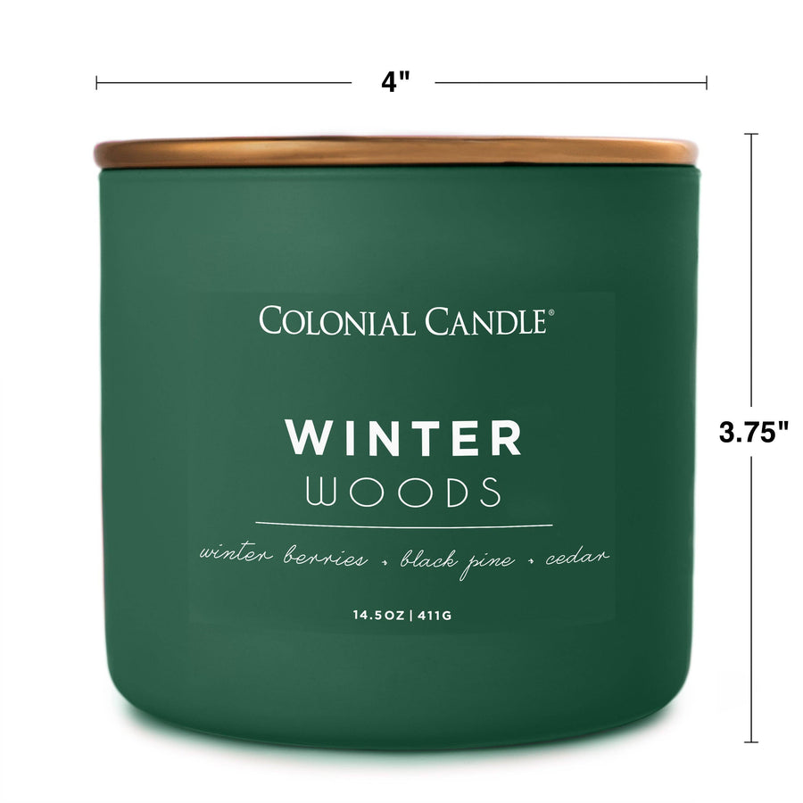 Winter Woods Scented Jar Candle, Soy Blend Wax, 14.5oz