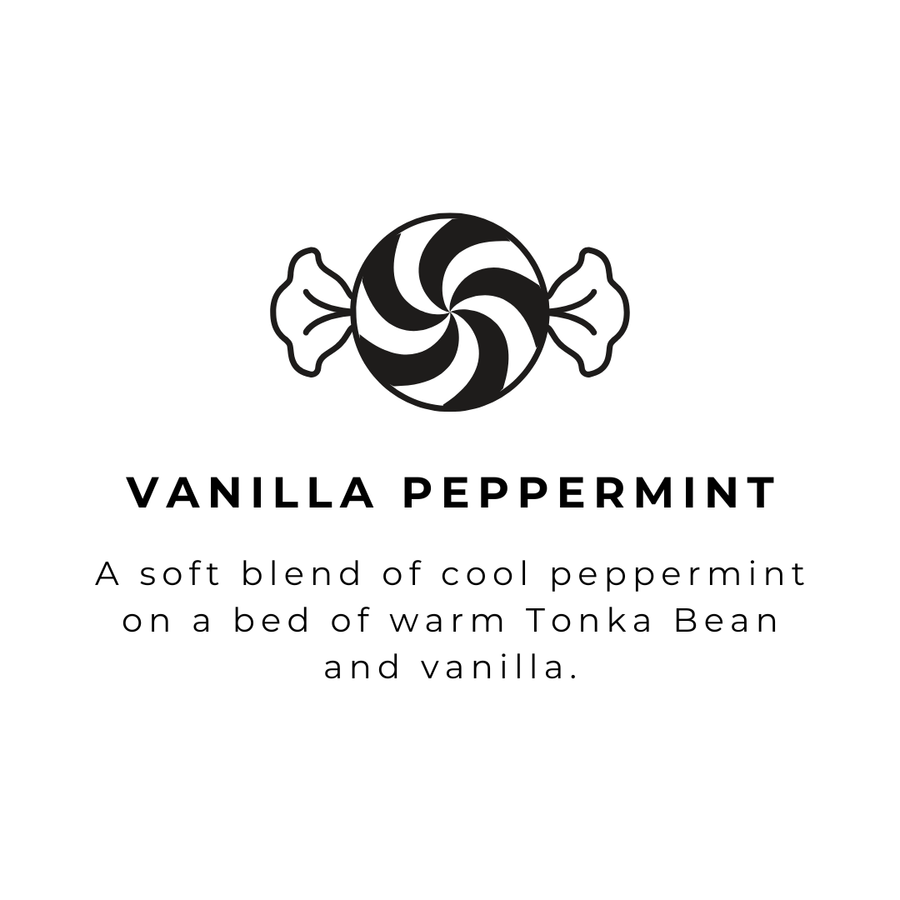 Vanilla Peppermint -16oz Amber Glass Soap-Handmade-Hand Wash