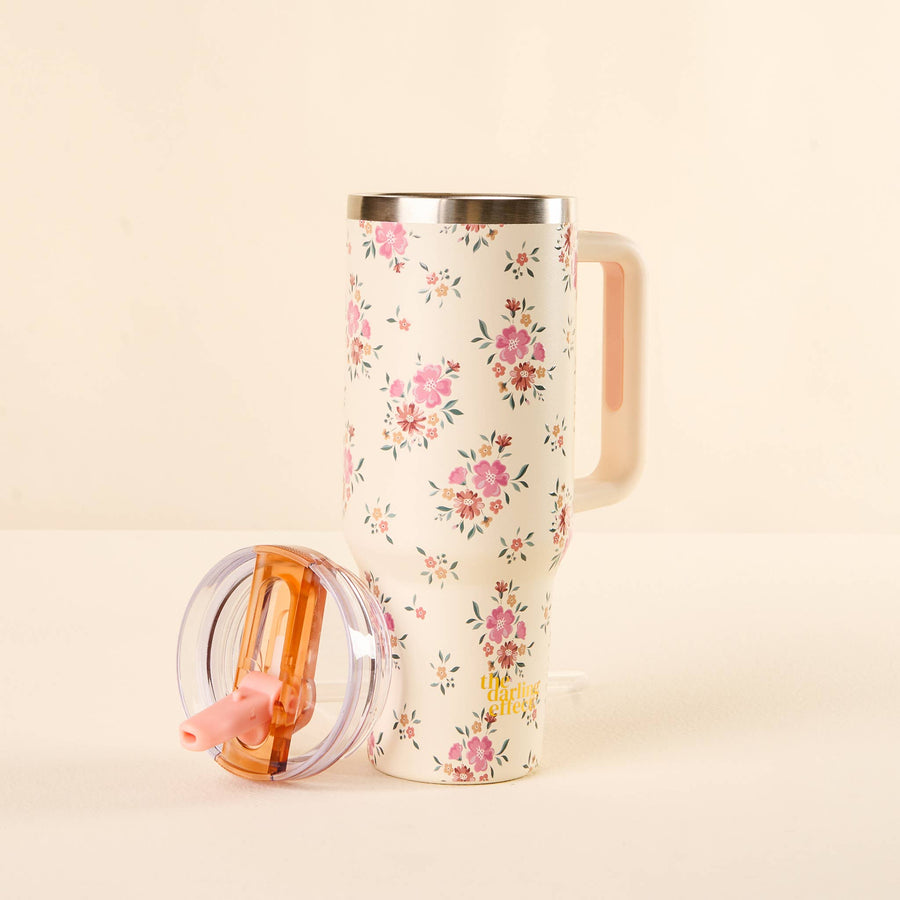 The Darling Effect - 40 oz Lifestyle Flip Straw Tumbler-Endless Daydream Cream