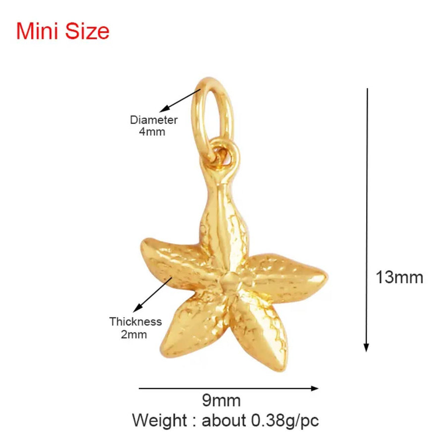 Mini Starfish Charm-Savvy Bling