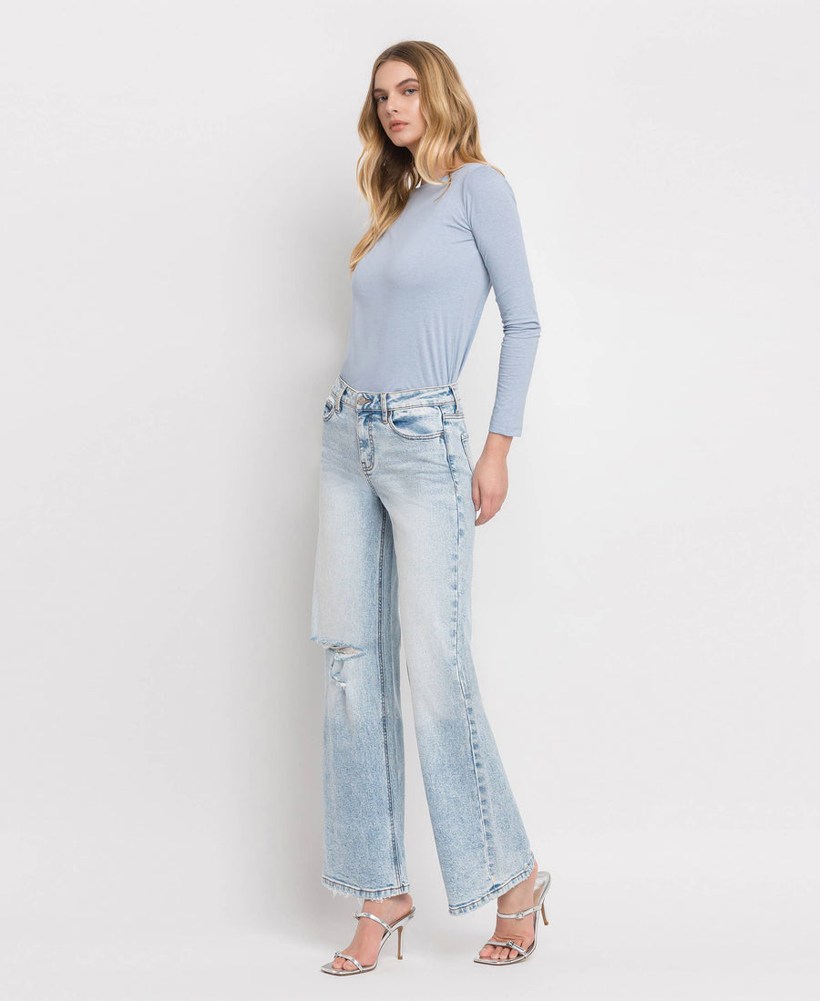Lovervet-  WIDE LEG JEANS  SUPER HIGH RISE TUMMY CONTROL