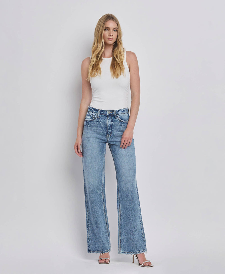 90'S SUPER HIGH RISE WIDE JEANS