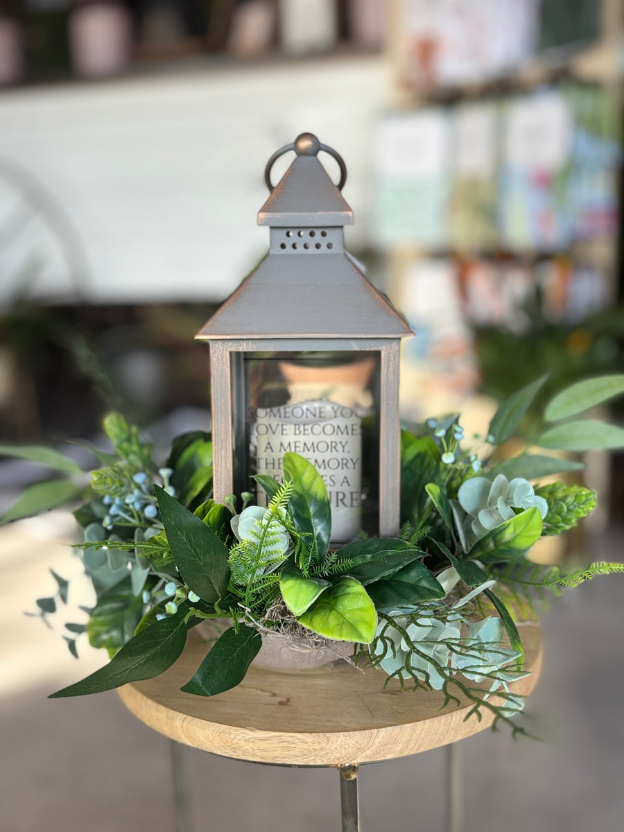 Lantern with Greens