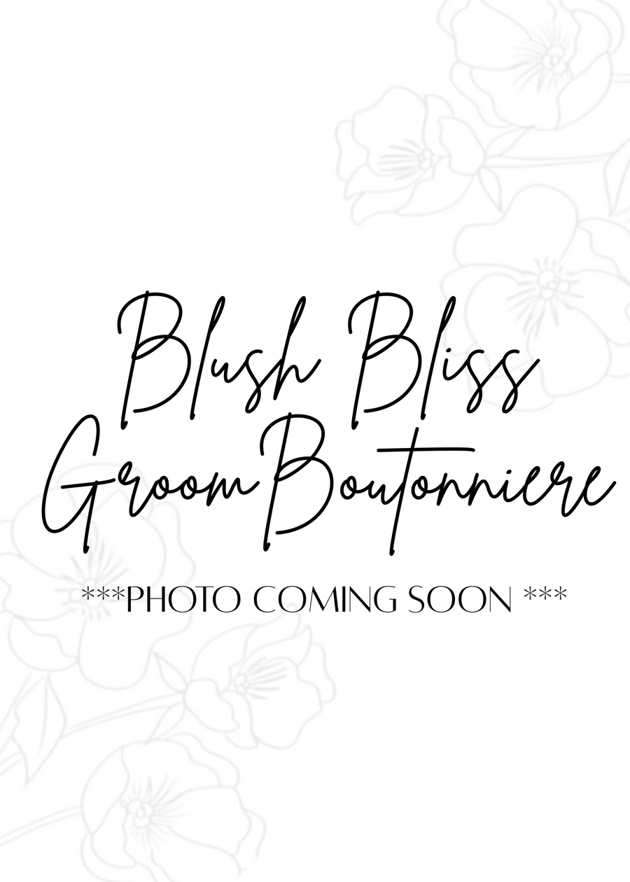 Blush Bliss Groom Boutonniere