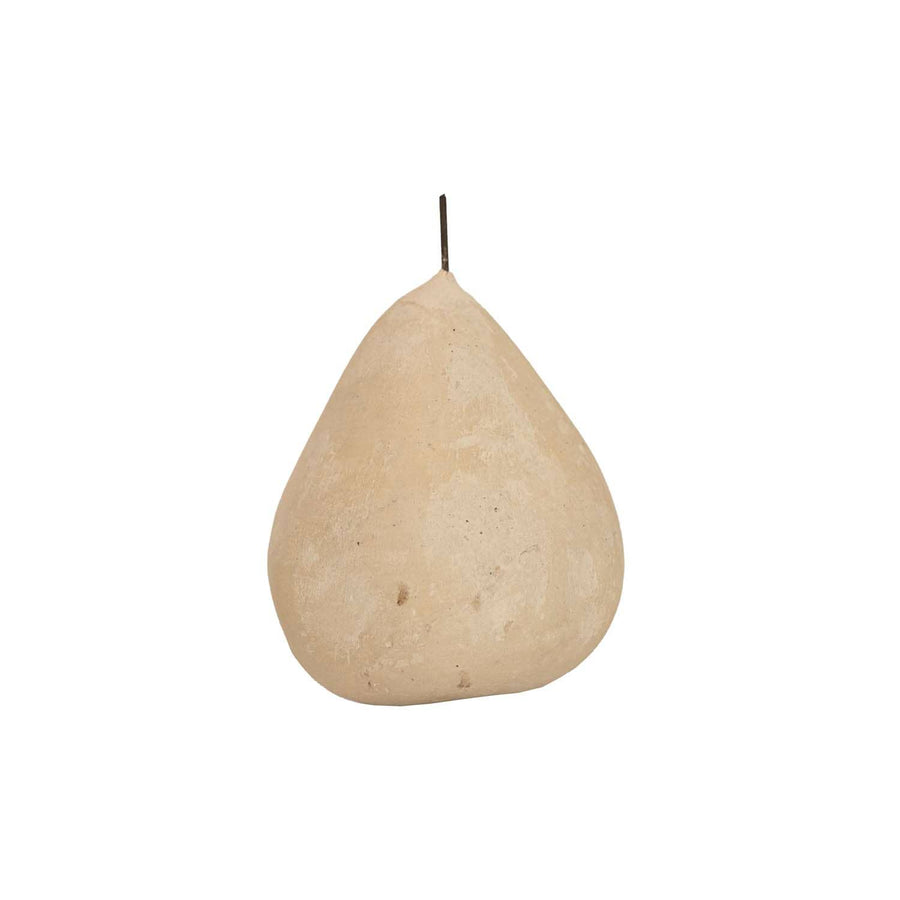 Foreside Home & Garden - Turner Decorative Pear Cream Paper Mache