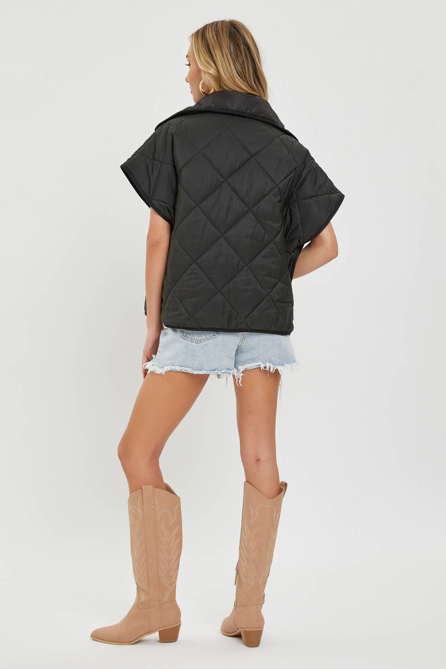 Qulited padded vest