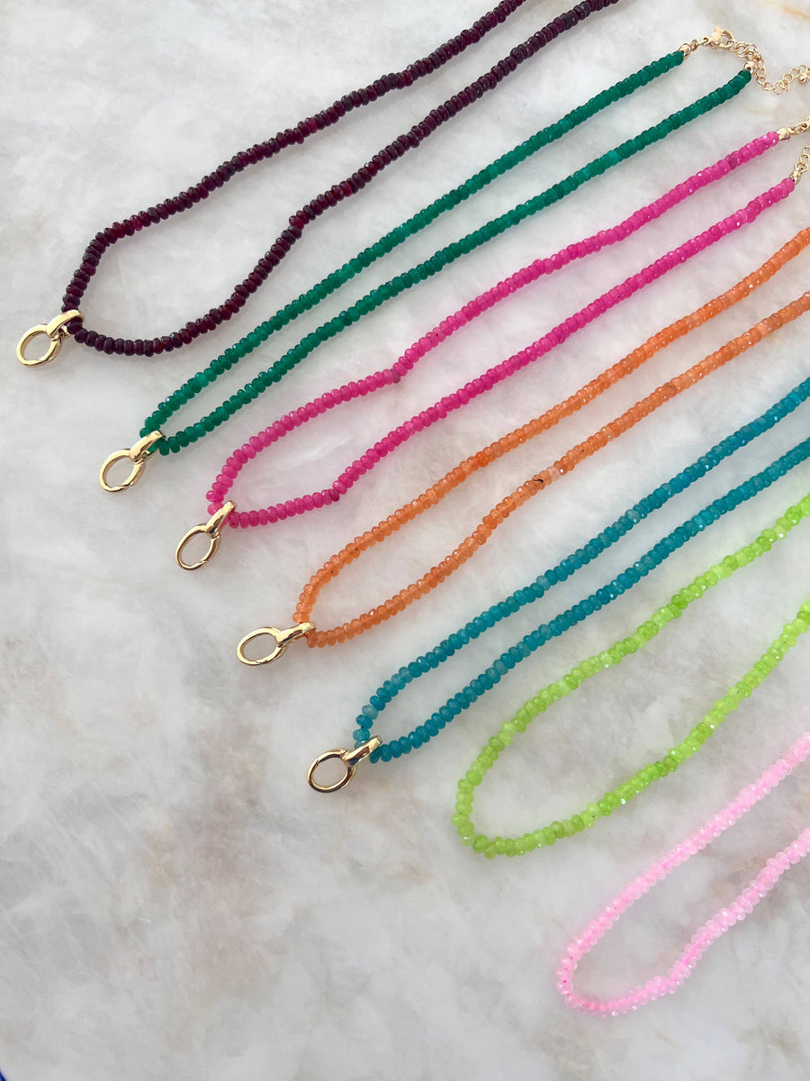 It's Especially Lucky- Orange, Beaded Necklace